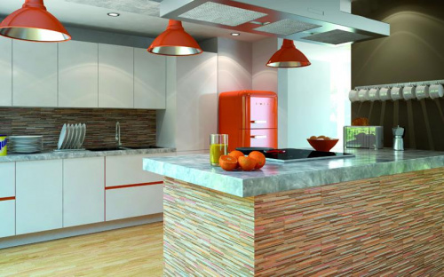 Камень фасадный Cerrad Zebrina Forest 6514 6х17,5